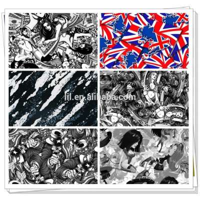 Royalty design pva water transfer printing film No. LYH-FSD04 A3 package 10 patterns