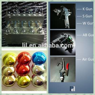 liquid image chrome spray machine for Professional silver gold chrome