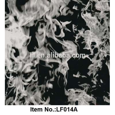 wholesale liqiud image No.LF014A, original designed flame pva water transfer printing hydrographic film