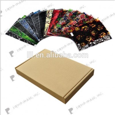 Hot sale water transfer printing film patterns&hydrographic film&hydro dipping film A4 Package No. LYH-FS01