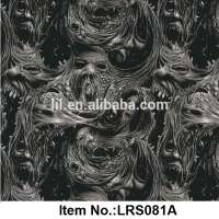 liquid image pva water transfer printing hydrographics, cubic printing film No. LRS081A skull