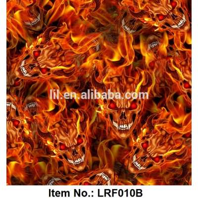 wholesale liqiud image No.LRF010B, original designed flame pva water transfer printing hydrographic film